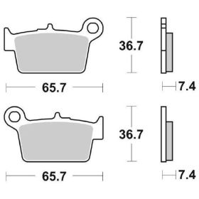 SBS 861HF Bremsbelagsatz Keramikmix für BETAMOTOR
