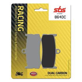 Ensemble de plaquettes de frein SBS composé de carbone 864DC Racing pour TRIUMPH