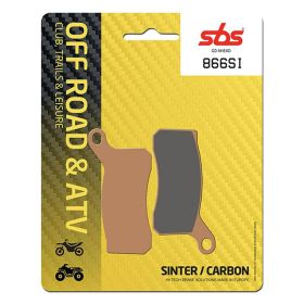Jeu de plaquettes de frein tout-terrain SBS 866SI en matériau fritté pour KTM
