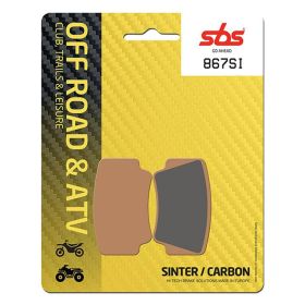 SBS 867SI Jeu de plaquettes de frein tout-terrain composé fritté pour KTM