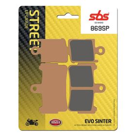 Jeu de plaquettes de frein avant SBS 869SP en composé fritté pour HONDA