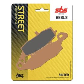 Jeu de plaquettes de frein arrière SBS 886LS en composé fritté