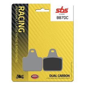 Racing brake pads pair SBS carbon compound 887DC