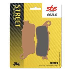 Plaquettes de frein arrière SBS 892LS en composé fritté pour HONDA