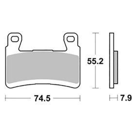 Front brake pad pair SBS 894SP sintered compound for KAWASAKI