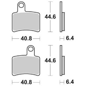Plaquettes de frein SBS 896HF en mélange céramique pour BETAMOTOR