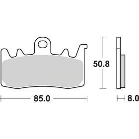 Rennbremsbeläge Paar SBS Carbon-Mix 900DC