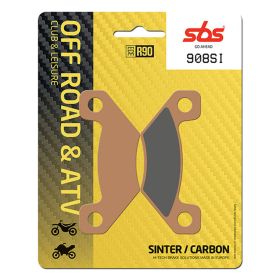 Plaquettes de frein SBS 908SI tout-terrain en composé fritté pour BOMBARDIER-CAN AM DS 450