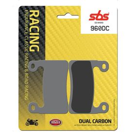 Paire de plaquettes de frein SBS Carbon Mix 960DC Racing pour BMW