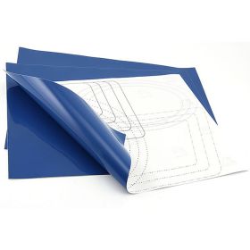 ADESIVO SFONDO UNIVERSALE SAGOMABILE BLU PER NUMERO DI GARA 42X59,4CM