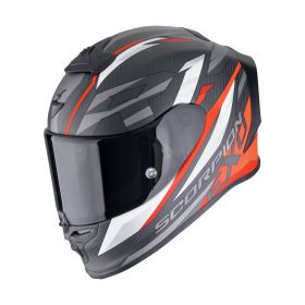 Casco integrale Scorpion EXO-R1 EVO CARBON AIR Runner nero rosso
