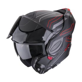 Casco modulare reversibile Scorpion EXO-TECH EVO Conquer nero rosso