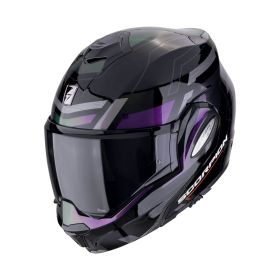 Casco modulare reversibile Scorpion EXO-TECH EVO Conquer nero camaleonte