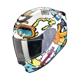 Scorpion EXO-JNR AIR Fun Kids motorcycle helmet white blue