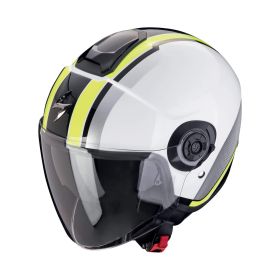 Casco jet urbano Scorpion EXO-CITY II Vel bianco giallo fluo