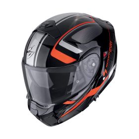 Casco modulare Scorpion EXO-930 EVO Ardens nero rosso
