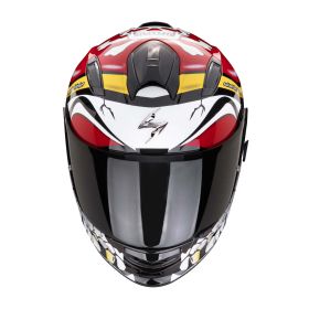 Casco integrale Scorpion EXO-491 Pirate bianco rosso