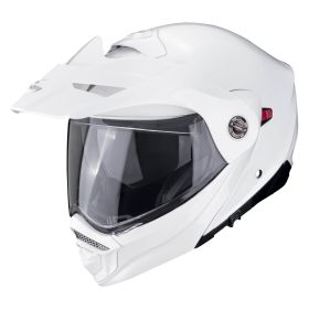 Casco enduro modulare Scorpion EXO ADX-2 Solid bianco perla