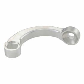 Asta specchietto SERIE PRO alluminio CNC argento corto per STADIUM sinistra/destra