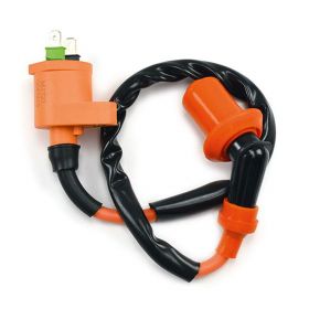 COIL RACING ORANGE WITH SPARK PLUG CONNECTOR