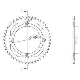 CORONA IN ACCIAIO PASSO 428 - Z 49 DENTI (DIS.00028)