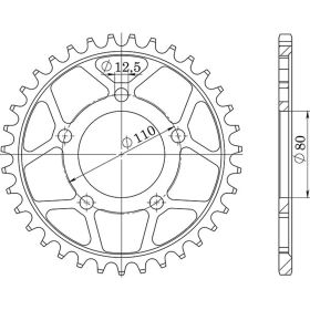 CORONA IN ACCIAIO PASSO 630 - Z 35 DENTI (DIS.10800)