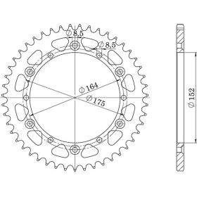 CORONA IN ACCIAIO PASSO 520 - Z 41 DENTI (DIS.12500)