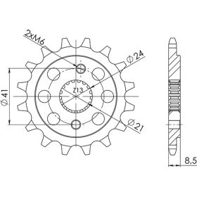 PIGNONE PASSO 520 - Z 15 DENTI (DIS.20314)