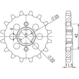 PIGNONE PASSO 530 - Z 15 DENTI (DIS.20503)