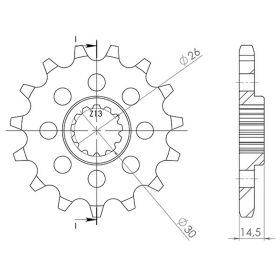 PIGNONE PASSO 630 - Z 15 DENTI (DIS.20800)