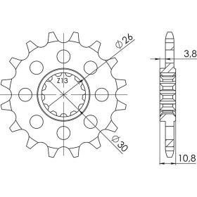 PIGNONE PASSO 520 - Z 17 DENTI (DIS.21804)