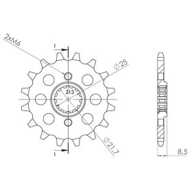 PIGNONE PASSO 630 - Z 15 DENTI (DIS.24802)