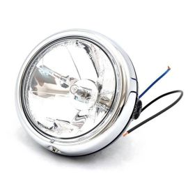 Faro anteriore Sgr nero D.127mm lampada h3 55w