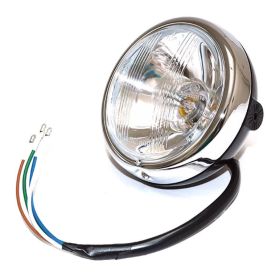 Faro anteriore Sgr nero D.127mm lampada s2 35/35w