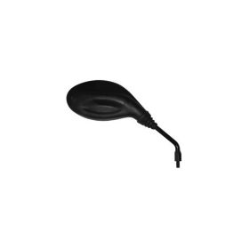 Rechtes ovales Spiegel SGR schwarz 135x81mm