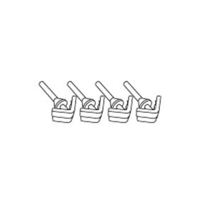 Rubber pads kit for SHAD SH48/59X side cases