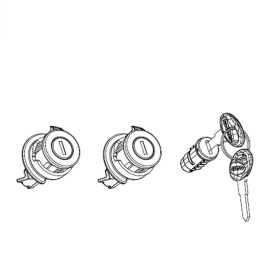 Lock kit for SHAD SH35/36 side cases red key