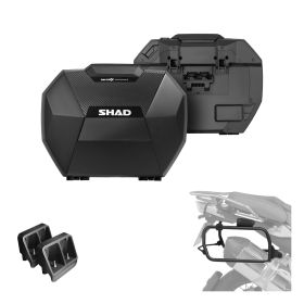 SHAD SH38X Koffer-Kit Carbon-Look 4P pour BENELLI TRK 502 X / QJMOTOR SRT700