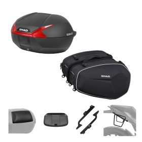 SHAD Kit SH47R Topcase und E48 Taschen SR für CFMOTO 700 CL-X / Heritage