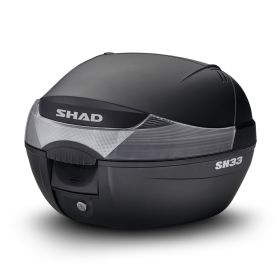 Kit bauletto SHAD SH33 nero per DAELIM Roadwin 125/250 Fi / 125/250 R