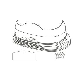 Reflektor für SHAD SH46 Topcases rot