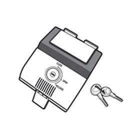 Closing mechanism for SHAD SH48 top cases dark grey