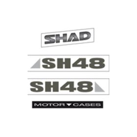 Sticker kit for SHAD SH48 top cases new titanium