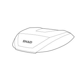 Top Case Cover SHAD D1B59T0R GREY spare parts lid alu sh59x