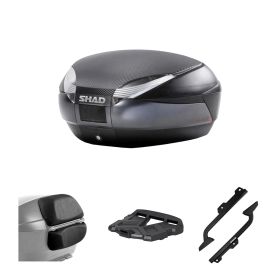 Kit bauletto SHAD SH48 grigio cover carbon per HONDA CBF 1000