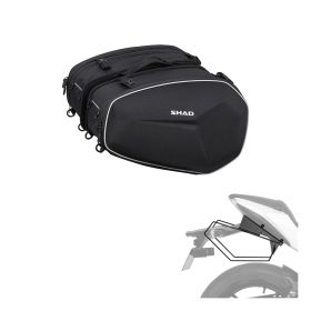 Kit borse laterali SHAD E48 nero SE per HONDA CB 500 F / X / R