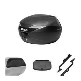 SHAD SH39 CARBON 39L TOP CASE KIT WITH REAR RACK
