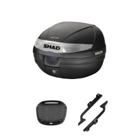 SHAD SH29 BLACK 29L TOP CASE KIT WITH REAR RACK