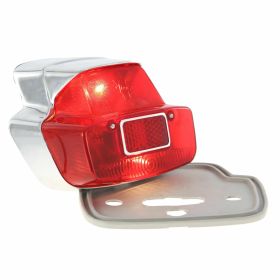 SIEM Rear Vintage Lamp in Red Glass and Metal IGM Approved