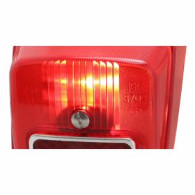 Red SIEM taillight with lamp holder and approved gasket
